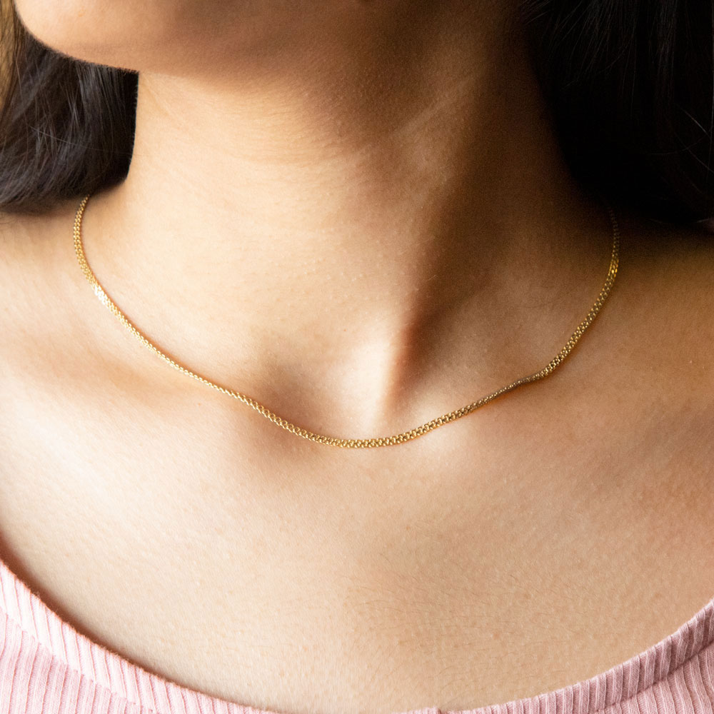 Interlinked Cable Gold Chain