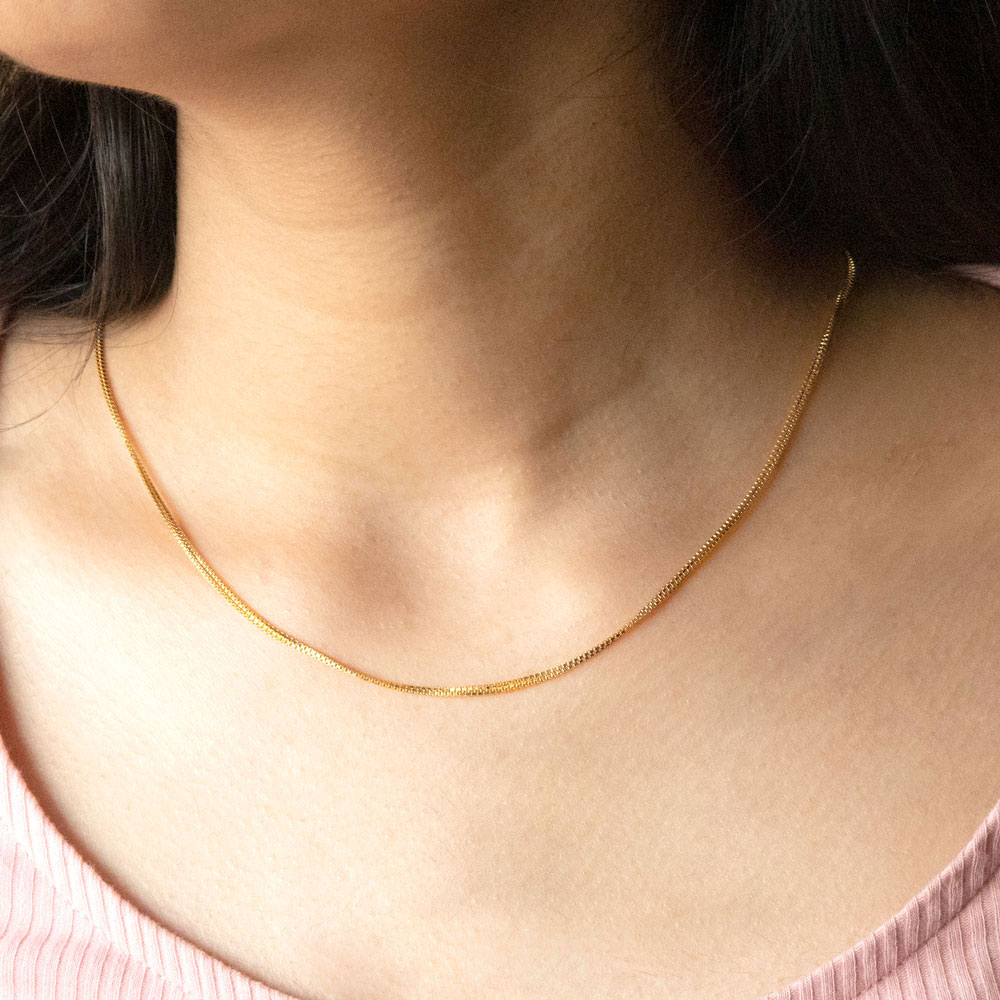 Petite Box Gold Chain