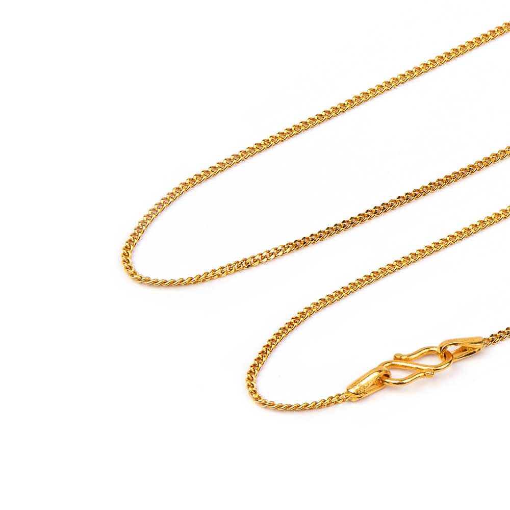 Braid Curb Gold Chain