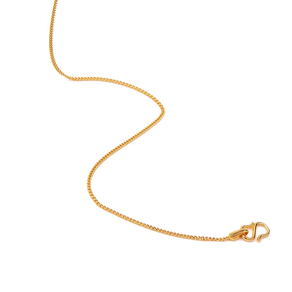 Braid Curb Gold Chain