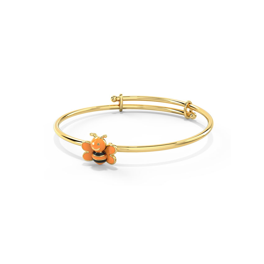 Colourful Bee Baby Gold Bangle Colourful Bee Baby Gold Bangle