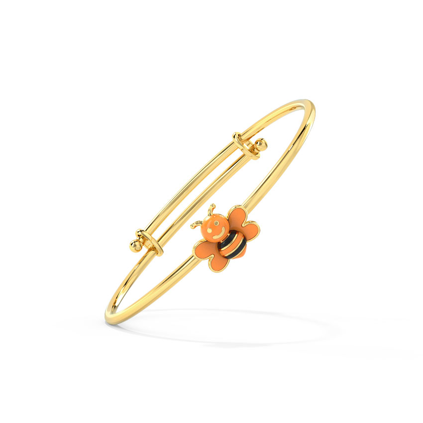 Colourful Bee Baby Gold Bangle Colourful Bee Baby Gold Bangle