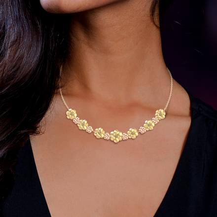 Entwined Bloom Diamond Necklace