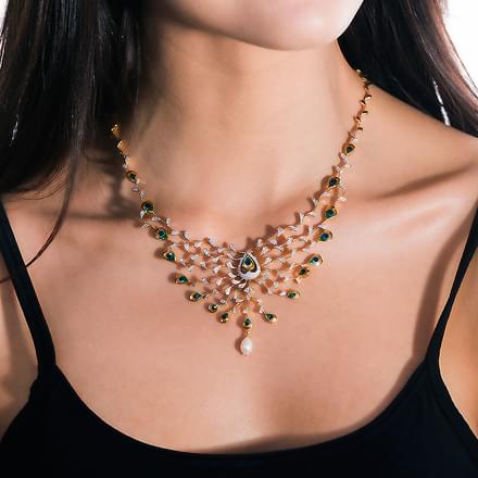 Ritzy Peacock Necklace