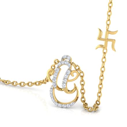 Ganesha And Swastik Necklace