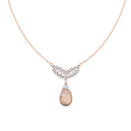 Lupine Wood Grain Necklace