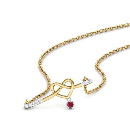 Entwined in Love Bar Necklace