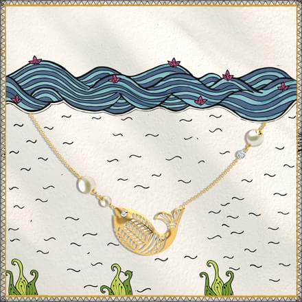 Matsya Pearl Necklace