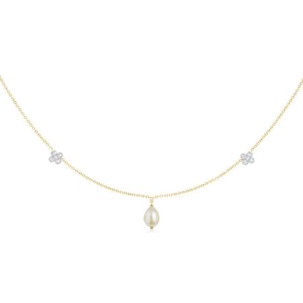 Floret and Pearls Necklace