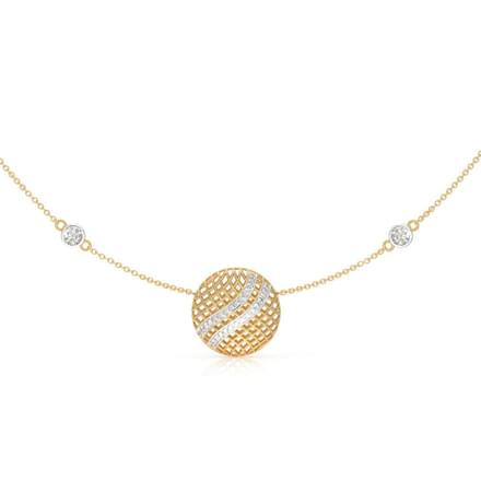 Checkered Mesh Necklace