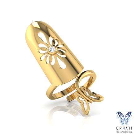 Floral Nail Ring