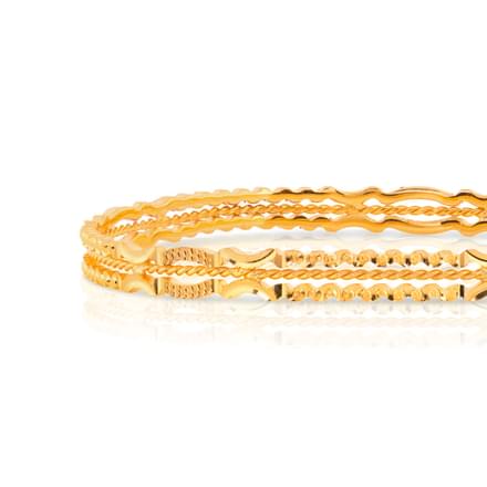 Ilfa Textured Gold Bangle