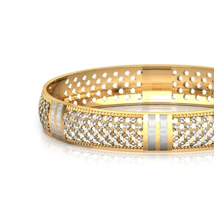 Sequence Gold Bangle