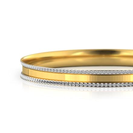Gritty Texture Gold Bangle
