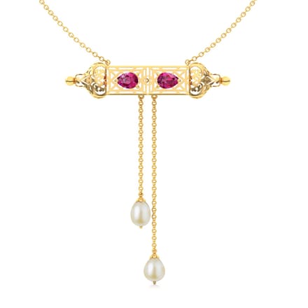 Amer Ornate Bar Necklace