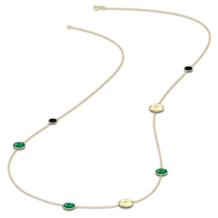 Asymmetric Gemstone Necklace