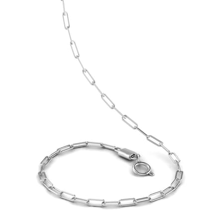 Fancy Linear Platinum Link Chain