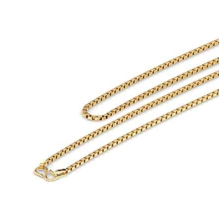 Texture Box Gold Chain