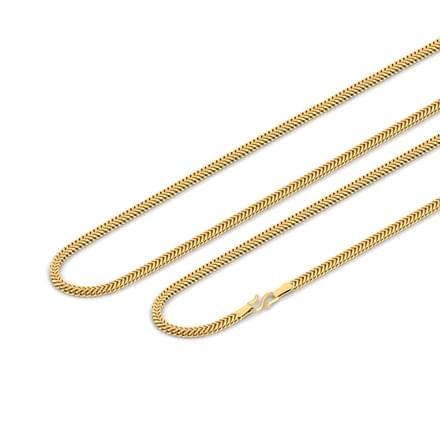 Plush Foxtail Weave Gold Chain