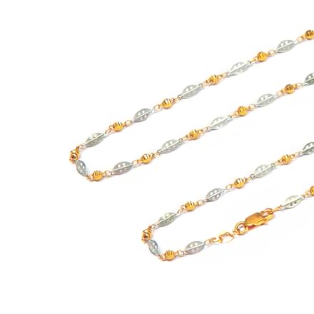 Dual Tone Link Gold Chain