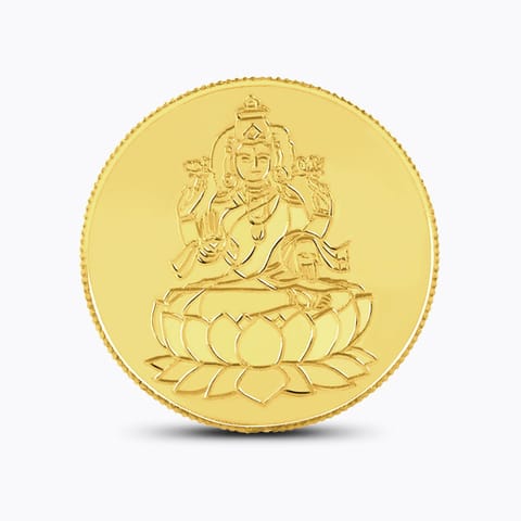 1g, 22Kt Lakshmi Gold Coin Gold Coin 22 Karat Yellow Gold 1g, 22Kt Lakshmi Gold Coin