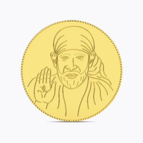 4g, 24Kt Shirdi Sai Baba Gold Coin Gold Coin 4g, 24Kt Shirdi Sai Baba Gold Coin