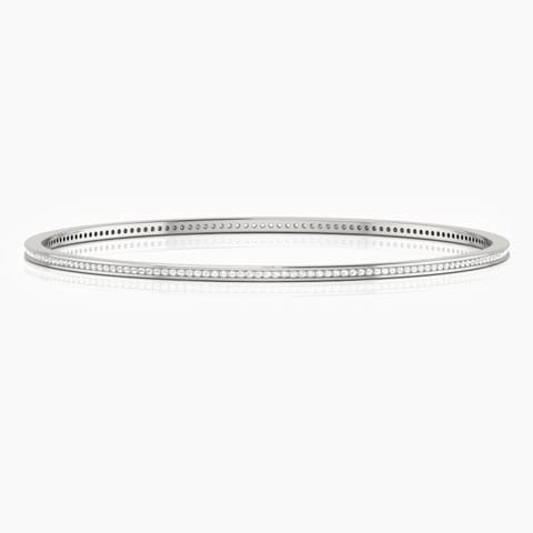 Harmony Diamond Bangle Diamond Bangles 14 Karat White Gold Harmony Diamond Bangle