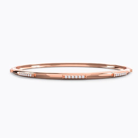 Tranquility Diamond Bangle Diamond Bangles 18 Karat Rose Gold Tranquility Diamond Bangle