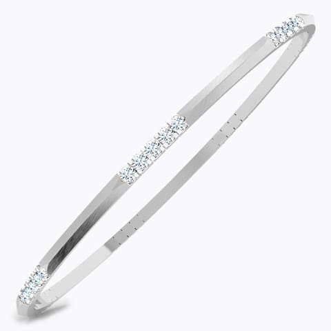 Charisma Diamond Bangle Diamond Bangles 14 Karat White Gold Charisma Diamond Bangle