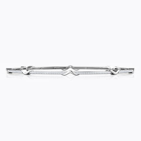 Daria V Diamond Bangle Diamond Bangles 14 Karat White Gold Daria V Diamond Bangle