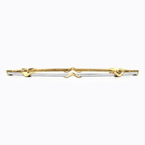 Daria V Diamond Bangle Diamond Bangles 18 Karat Yellow Gold Daria V Diamond Bangle