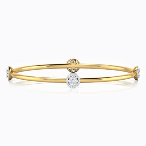 Andrea Seven Stone Diamond Bangle Diamond Bangles 18 Karat Yellow Gold Andrea Seven Stone Diamond Bangle