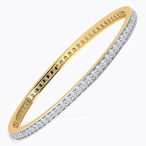 Twinkling Diamond Bangle Diamond Bangles 18 Karat Yellow Gold Twinkling Diamond Bangle