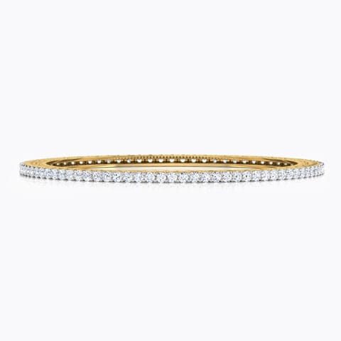 Luminous Diamond Bangle Diamond Bangles 18 Karat Yellow Gold Luminous Diamond Bangle