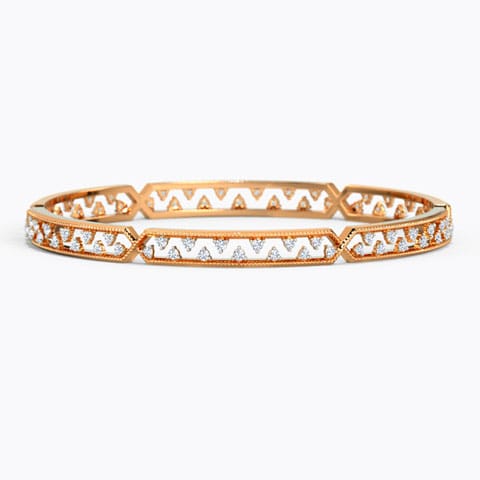 The Urban Diamond Bangle Diamond Bangles 18 Karat Rose Gold The Urban Diamond Bangle