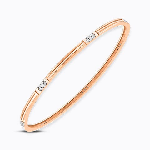 Bella Diamond Bangle Diamond Bangles 18 Karat Rose Gold Bella Diamond Bangle