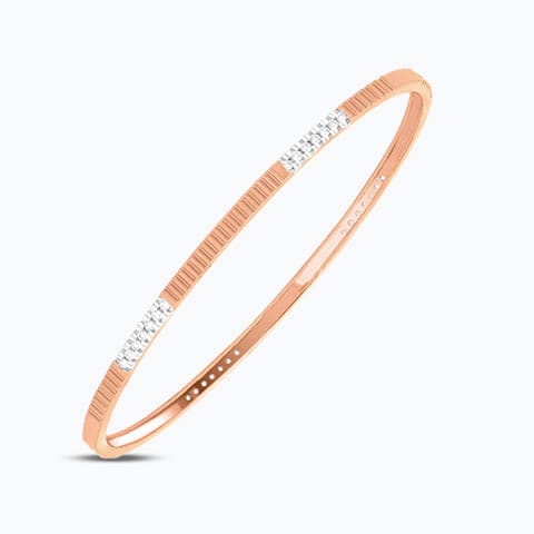 Valerie Diamond Bangle Diamond Bangles 18 Karat Rose Gold Valerie Diamond Bangle