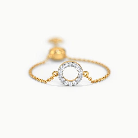 Hoop and Heart Diamond Flexi Ring Diamond Adjustable Rings 14 Karat Yellow Gold Hoop and Heart Diamond Flexi Ring