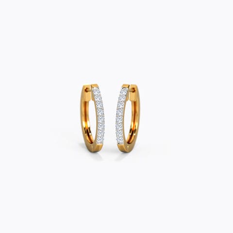 Enigma Diamond Hoop Earrings Diamond Earrings 18 Karat Yellow Gold Enigma Diamond Hoop Earrings
