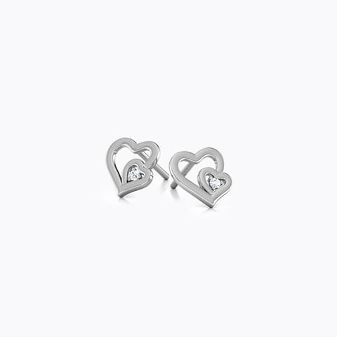 Sima Diamond Stud Earrings Diamond Earrings 14 Karat White Gold Sima Diamond Stud Earrings