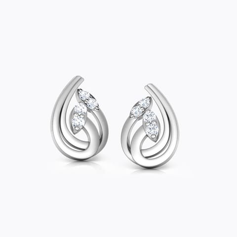 Embrace Platinum Stud Earrings Platinum,Diamond Earrings Platinum 950 Platinum Embrace Platinum Stud Earrings