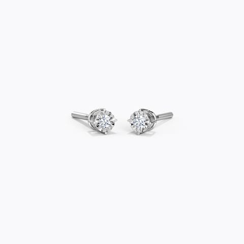 Twinkle Diamond Stud Earrings Diamond Earrings 18 Karat White Gold Twinkle Diamond Stud Earrings