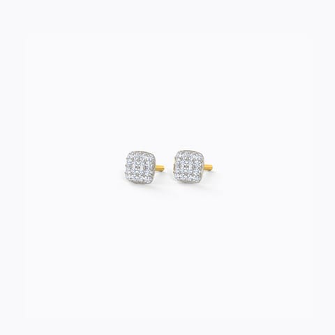 Kaylee Truss Diamond Stud Earrings Diamond Earrings 18 Karat Yellow Gold Kaylee Truss Diamond Stud Earrings
