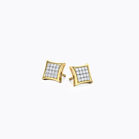 Catia Stardom Diamond Stud Earrings Diamond Earrings 18 Karat Yellow Gold Catia Stardom Diamond Stud Earrings