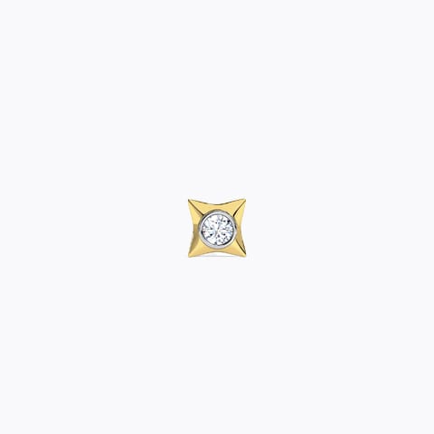 Marc Diamond Ear Stud for Men Diamond Earrings 18 Karat Yellow Gold Marc Diamond Ear Stud for Men