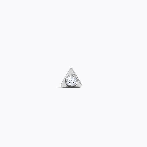 Calvin Diamond Ear Stud for Men Diamond Earrings 18 Karat White Gold Calvin Diamond Ear Stud for Men