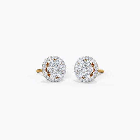 Adele Diamond Stud Earrings Diamond Earrings 18 Karat Yellow Gold Adele Diamond Stud Earrings