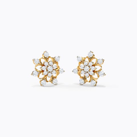 Starstruck Diamond Stud Earrings Diamond Earrings 18 Karat Yellow Gold Starstruck Diamond Stud Earrings
