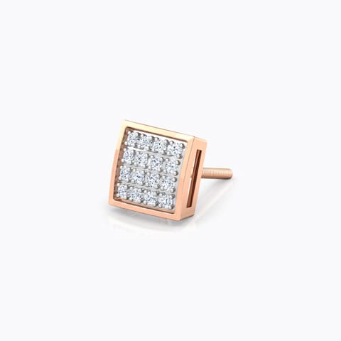 Darry Diamond Ear Stud for Men Diamond Earrings 14 Karat Rose Gold Darry Diamond Ear Stud for Men
