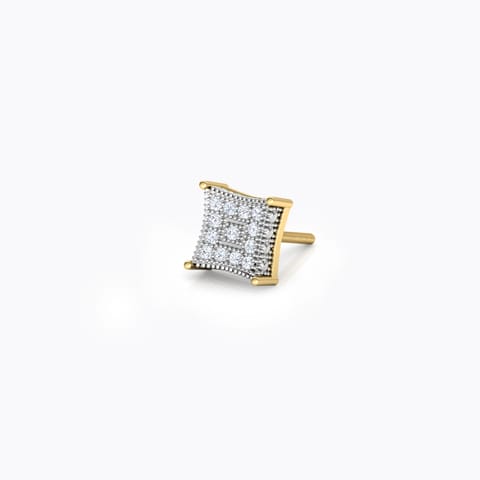 Drake Diamond Ear Stud for Men Diamond Earrings 18 Karat Yellow Gold Drake Diamond Ear Stud for Men